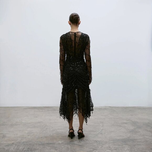 Paris Georgia Bianca Fringe Dress - Picture 2 of 6